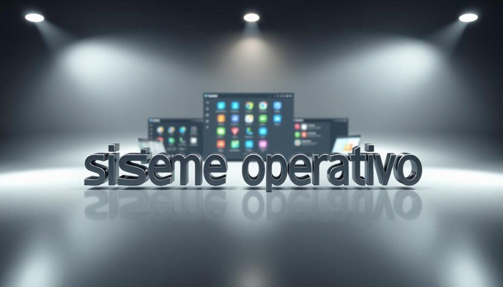 A sleek, modern operating system interface with clean lines and a minimalist design. The foreground features a stylized 'sistema operativo' logo or wordmark, rendered in a futuristic, san-serif font with a subtle chrome or metallic finish. The middle ground showcases various application icons and windows, reflecting the versatility and functionality of the OS. The background presents a muted, gradient-based color scheme, evoking a sense of digital elegance and sophistication. Soft, diffused lighting from multiple angles creates depth and dimensionality, while a shallow depth of field emphasizes the central UI elements. The overall mood is one of technological advancement, efficiency, and user-friendliness, perfectly complementing the article's focus on modern Android emulation solutions.